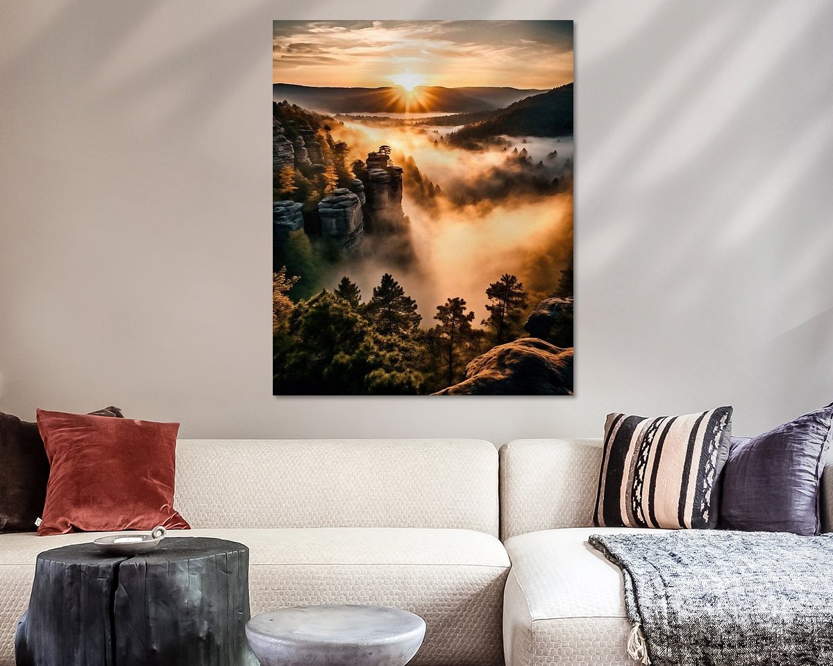 Example of the artwork in a room