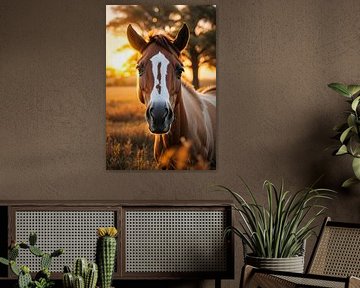 Horse in savanna by Ayyen Khusna