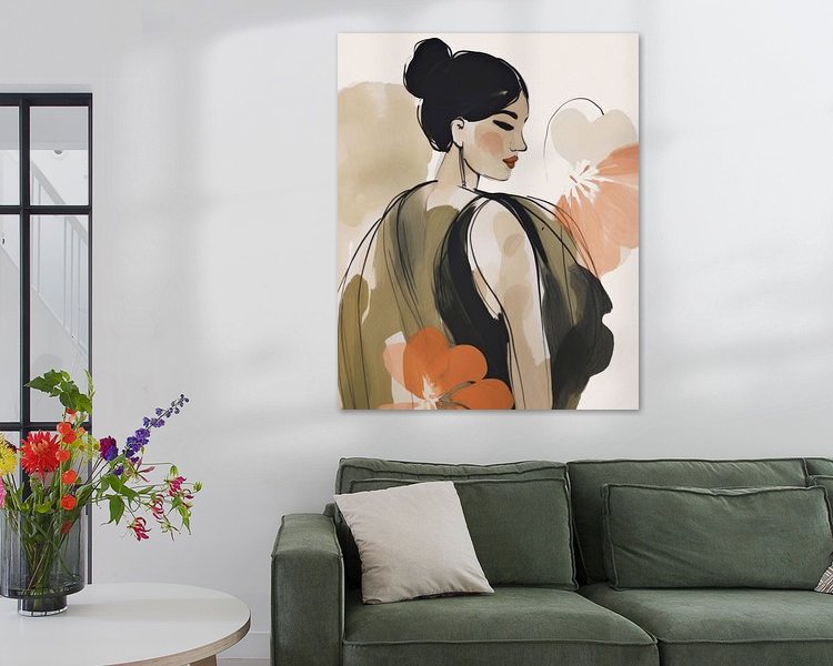 Example of the artwork in a room