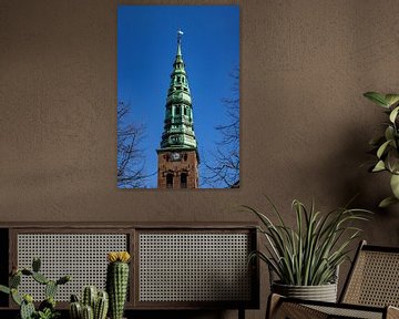 Kirchturm der St.-Nikolaus-Kirche in Kopenhagen, Dänemark von Adelheid Smitt