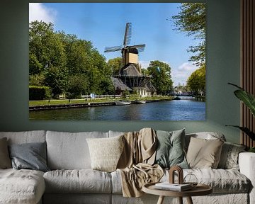 Molen Het Haantje in Weesp, Nederland van Adelheid Smitt
