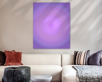 Retro jaren 70 neonkunst. Abstract kleurverloop in paars en violet van Dina Dankers