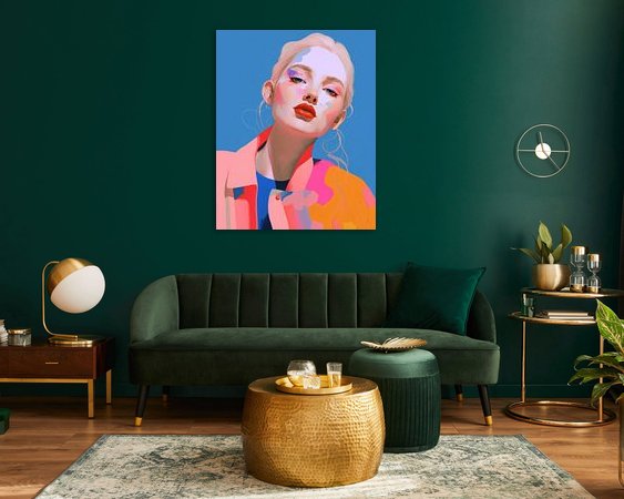 Example of the artwork in a room