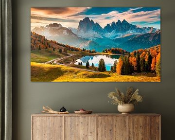 Dolomiti Landschaft mit See von Mustafa Kurnaz