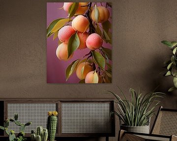 Colourful still life of apricots by Studio Allee