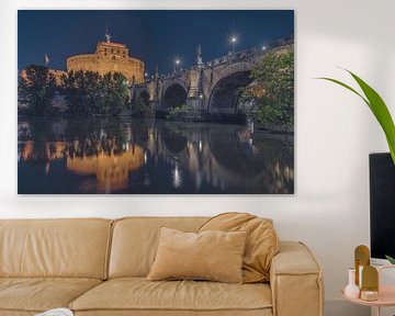 Angel Castle with Reflection in the Tiber by Dennis Donders