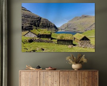 Saksun in the Faroe Islands by Adelheid Smitt