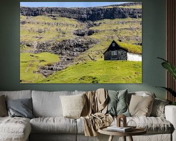 Landscape at Saksun in the Faroe Islands by Adelheid Smitt