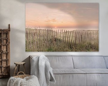 Sunset behind the dunes. by Alie Ekkelenkamp