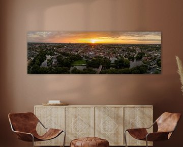 Le centre-ville de Zwolle lors d'un coucher de soleil estival sur Sjoerd van der Wal Photographie