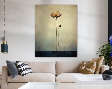 Image minimaliste d'une fleur sur Studio Allee