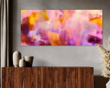 Kosmos Traum Meditation Magenta Gold von FRESH Fine Art