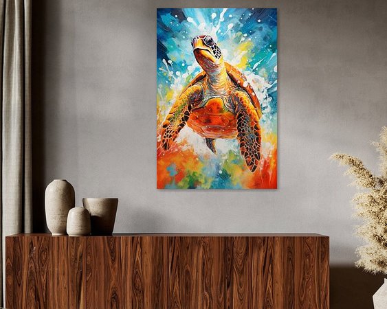 Example of the artwork in a room