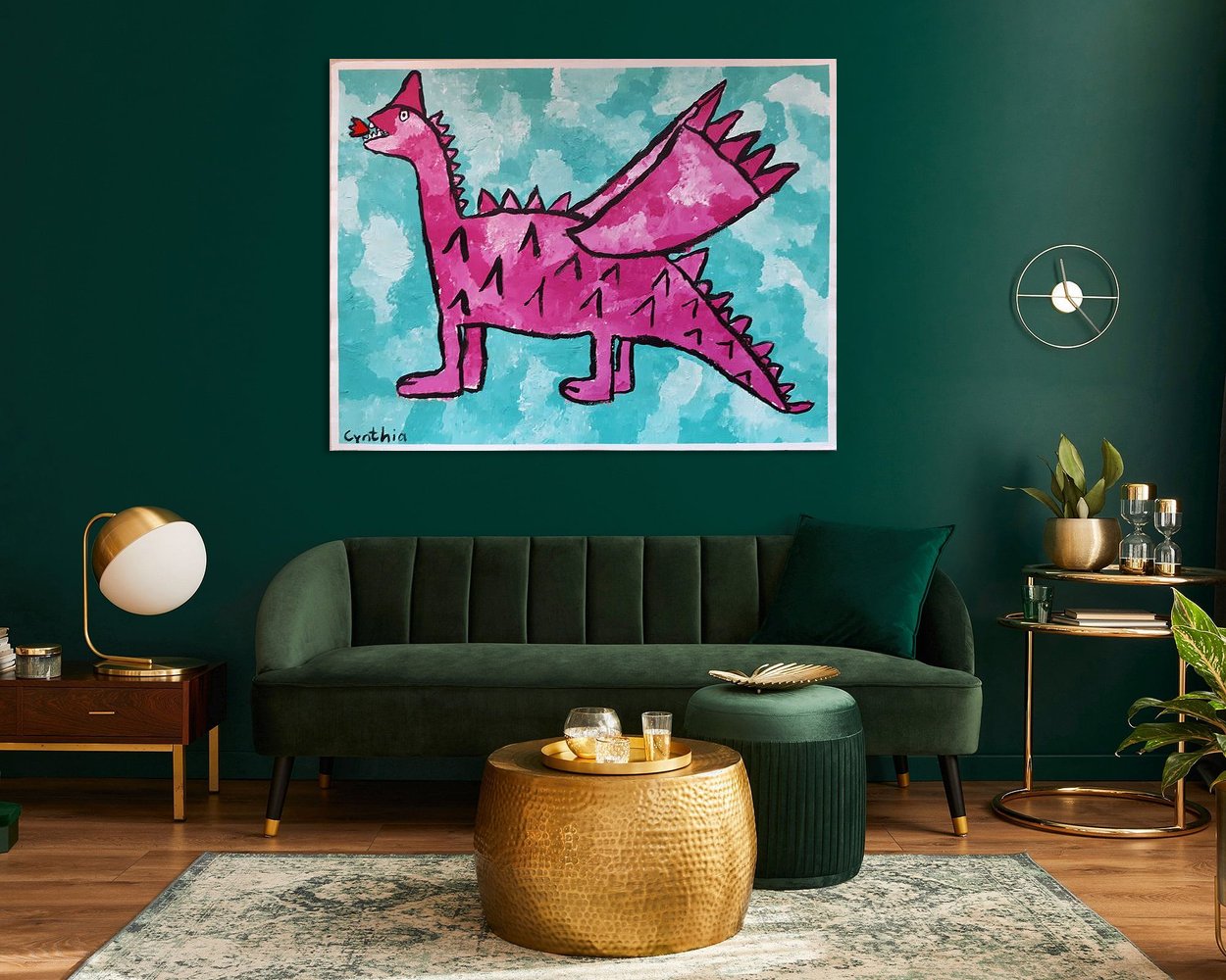 Example of the artwork in a room