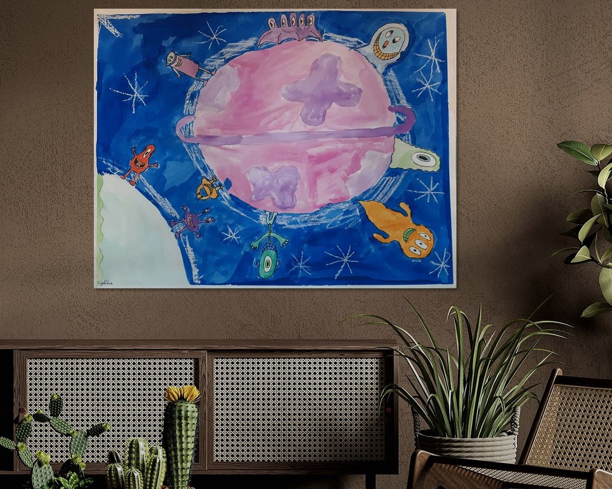 Example of the artwork in a room