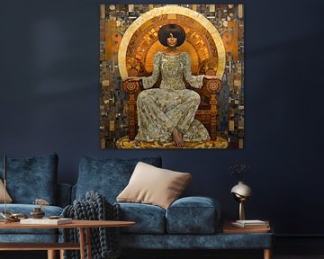 Portrait de Michelle Obama dans le style de Gustav Klimt (version # 2) sur Felix Wiesner