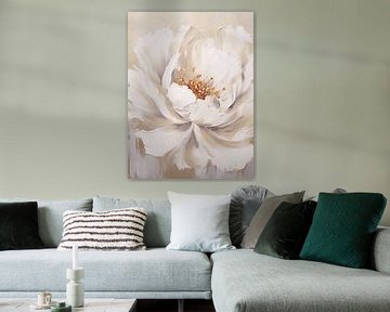 Beige Blume von Bert Nijholt