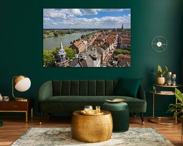 View over the Hanseatic league city Kampen at the IJssel by Sjoerd van der Wal Photography