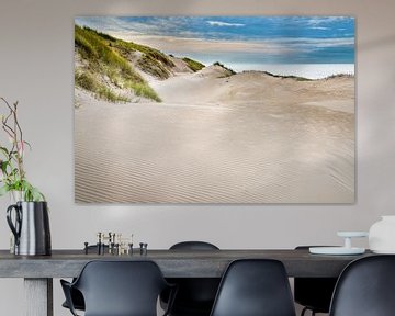 Dutch coast with the North Sea beach and dunes by eric van der eijk