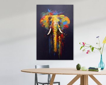 Peinture d'éléphant sur Preet Lambon