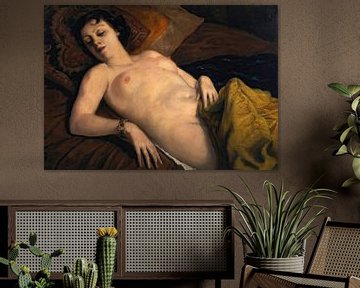 Emile Bernard - Nude lying on the bracelet by Peter Balan
