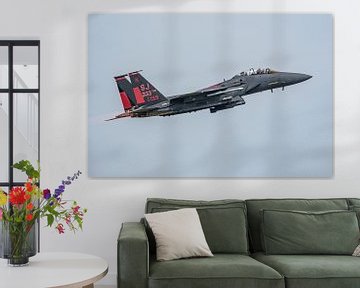 Take-off U.S. Air Force Boeing F-15E Strike Eagle. by Jaap van den Berg