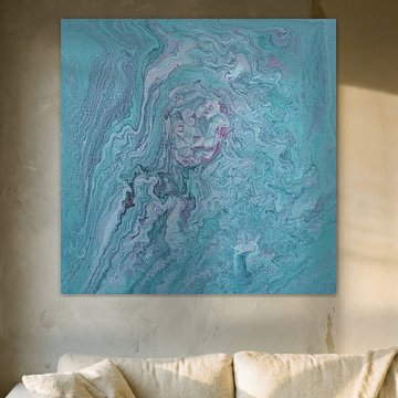 Ein Hauch von Rosa in einem Meer von Grün