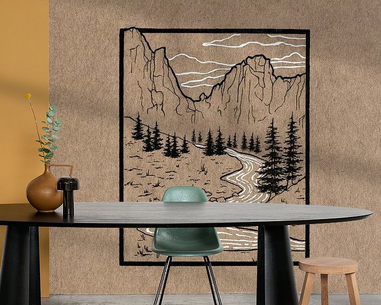 Example of the artwork in a room
