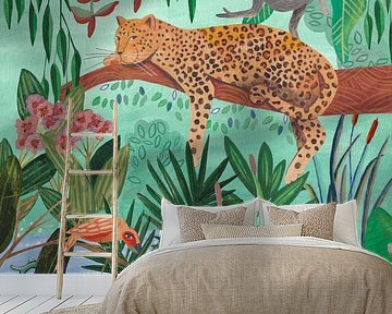 Leopard in the jungle by Caroline Bonne Müller