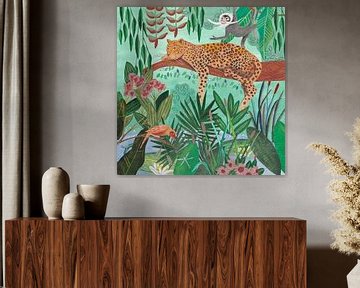 Luipaard in de jungle van Caroline Bonne Müller