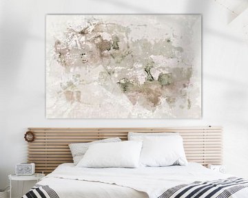 Neutrale Scandinavische Wintertuin Abstract van Mad Dog Art