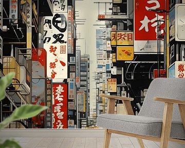 Tokyo Abstract #2 van Felix Wiesner