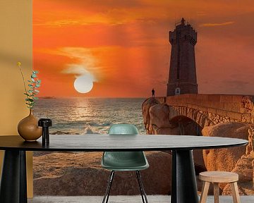 Leuchtturm de Ploumanach in Frankreich