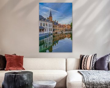 Reflection in Dijver, Bruges by Captured By Manon