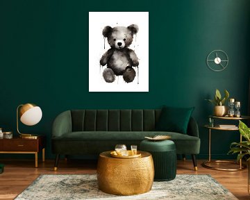 Bear for nursery by Moody Mindscape