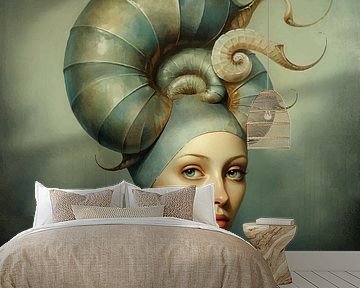 Snail woman van Mirjam Duizendstra