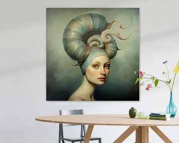 Snail woman by Mirjam Duizendstra