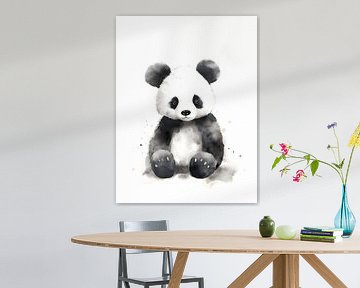 Panda für Kinderzimmer von Moody Mindscape