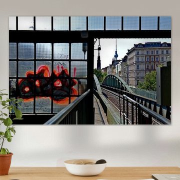 Popular underground station on the U2 line on Eberswalde Strasse