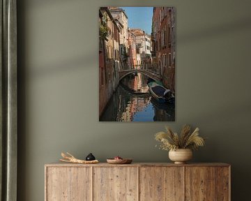 Huizen aan een kanaal in Venetie