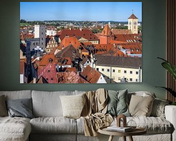 Uitzicht over Regensburg van ManfredFotos