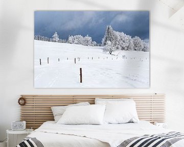 Landschaft im Winter im Thüringer Wald in der Nähe von Schmied von Rico Ködder
