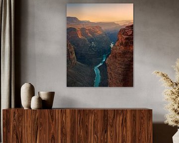 Coucher de soleil Toroweap, Grand Canyon sur Henk Meijer Photography