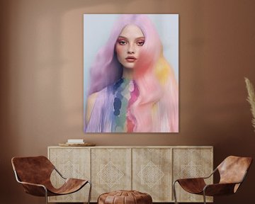 Rainbow girl by Carla Van Iersel