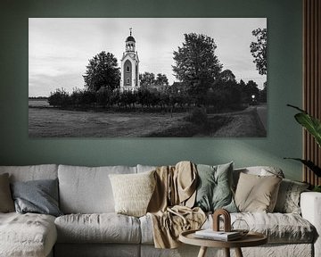 Black-and-white panorama of Westerdijkshorn by Henk Meijer Photography