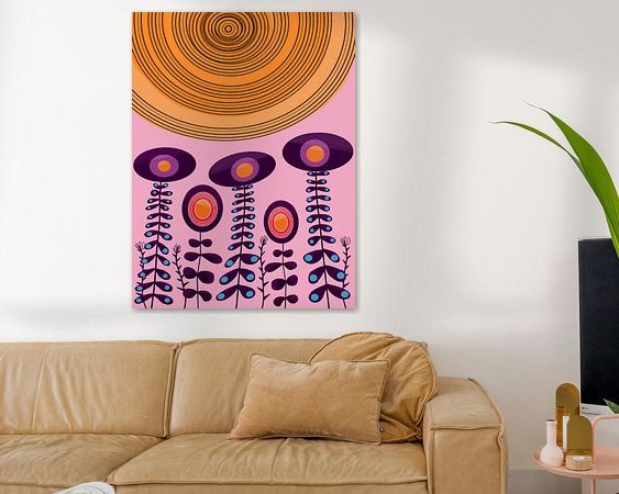 Example of the artwork in a room