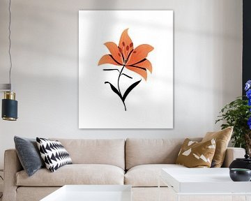 Abstract lily by Tanja Udelhofen