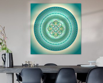 Kristal Mandala-LAA'TIEM'HAA-Nyonisch Licht van SHANA-Lichtpionier