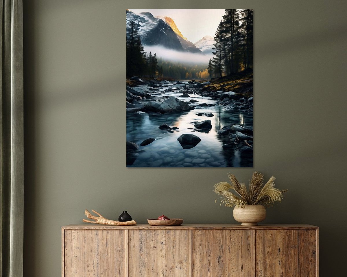 Example of the artwork in a room