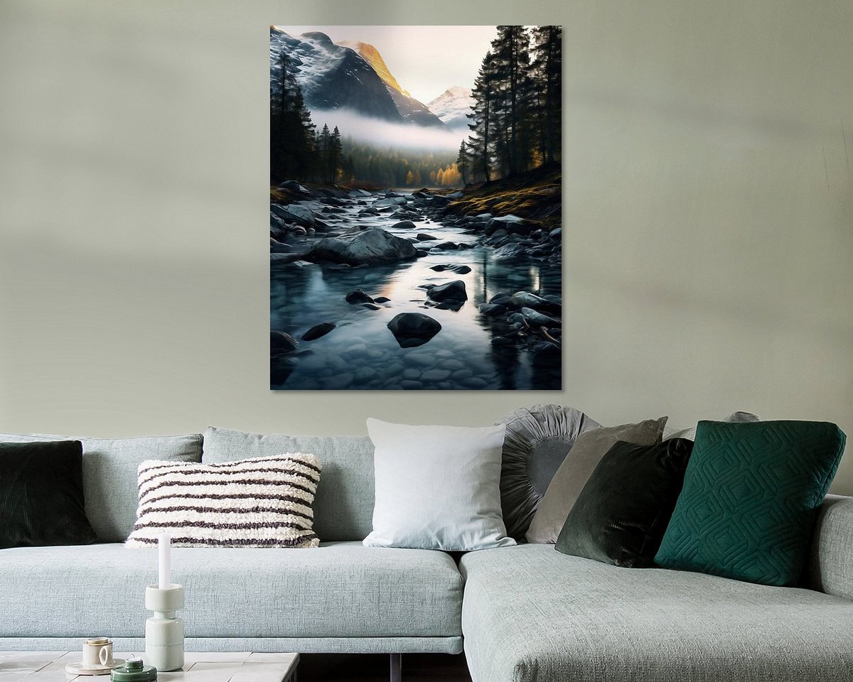 Example of the artwork in a room